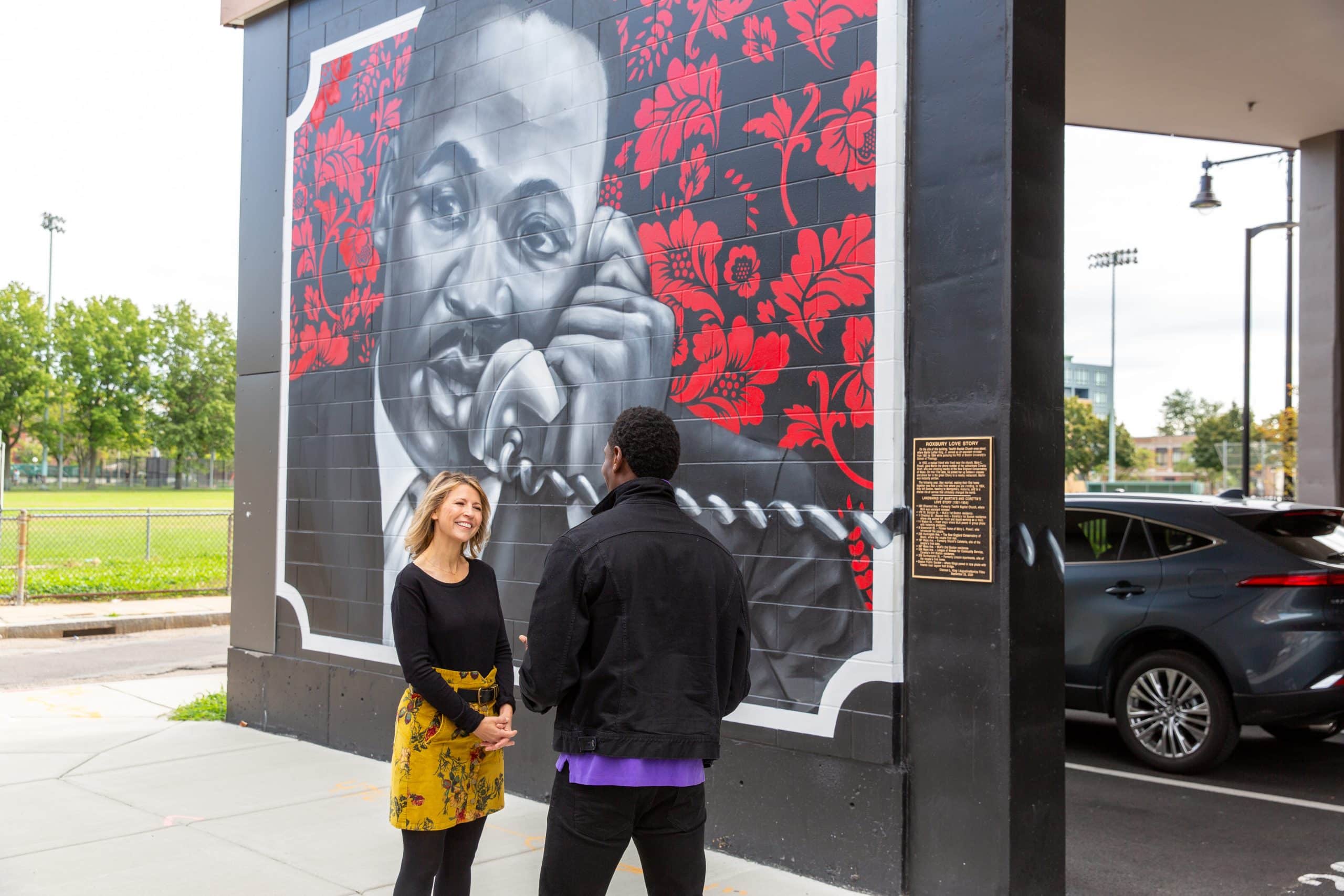 Samantha joins the Roxbury Nubian Square Tour in Boston